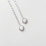 Heliophilia Silver Collar Denic Grey Plata y Blanco